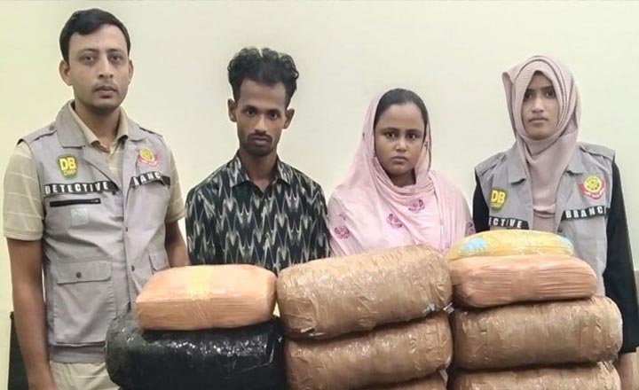 ঢাকায় ৪৬ কেজি গাঁজাসহ দুই কারবারি গ্রেফতার